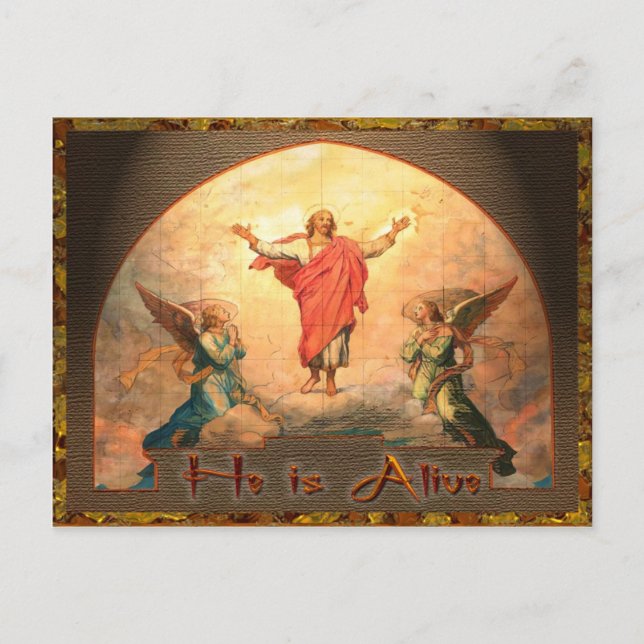 Er ist eine lebende Postkarte (Vorderseite)