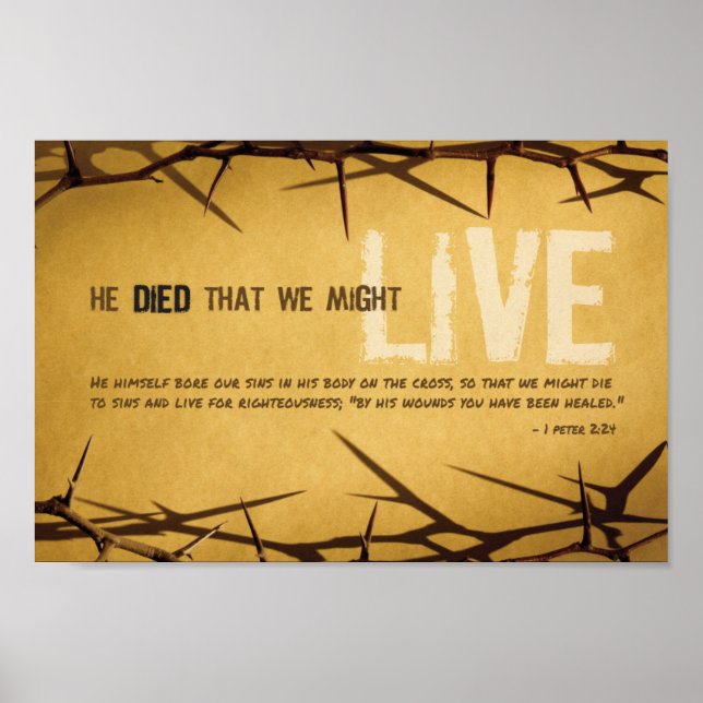 Er ist gestorben, dass wir ein Art Poster live hab (Vorne)