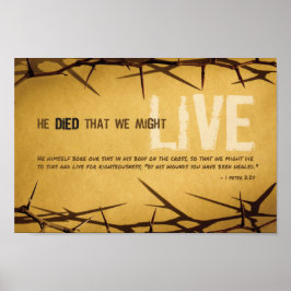 Er ist gestorben, dass wir ein Art Poster live hab