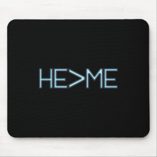Er ist größer als ich, er und ich Christlich Mousepad