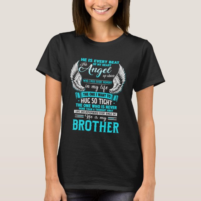 Er ist jeder Schlag meines Herzens der Engel über  T-Shirt (Vorderseite)