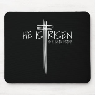 Er ist Jesus Christlicher Glaubenssatz zu Ostern R Mousepad