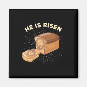 Er ist Jesus Christus-Ostern-Pun Christlich Brea v Magnet