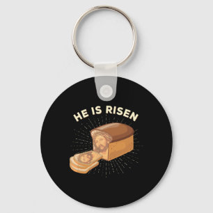 Er ist Jesus Christus-Ostern-Pun Christlich Brea v Schlüsselanhänger