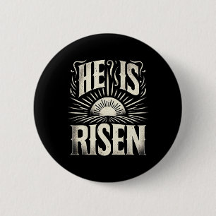 Er ist Jesus Gott Christliche Auferstehung der Son Button