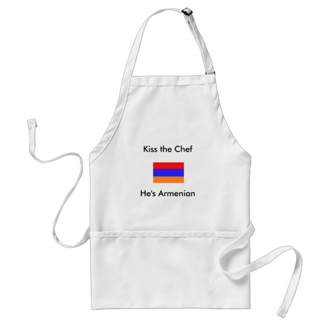 Er ist, küsst den Koch armenisch Schürze (Vorne)