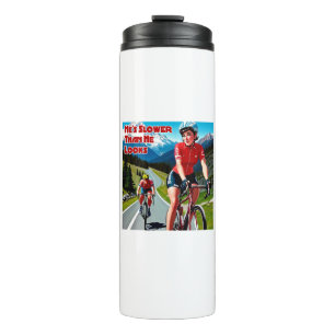 Er ist langsamer als er aussieht Sassy Cycling Thermosbecher