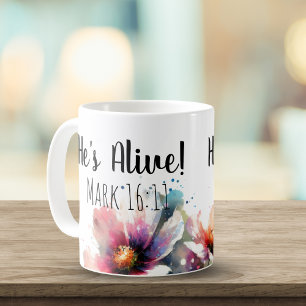 Er ist lebendig Markus 16:11 Kaffeetasse