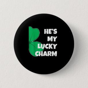 Er ist mein glückliches Charm Funny St Patricks Da Button