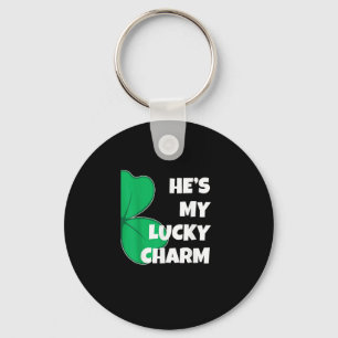 Er ist mein glückliches Charm Funny St Patricks Da Schlüsselanhänger