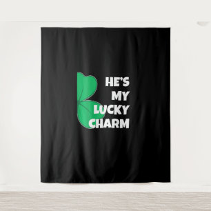 Er ist mein glückliches Charm Funny St Patricks Da Wandteppich