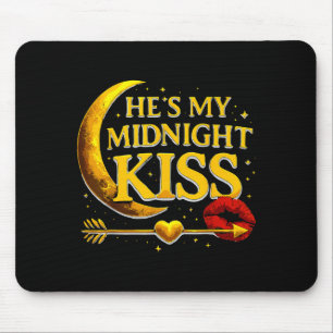 Er ist mein Mitternachtskuss Valentinstag Meme Mat Mousepad