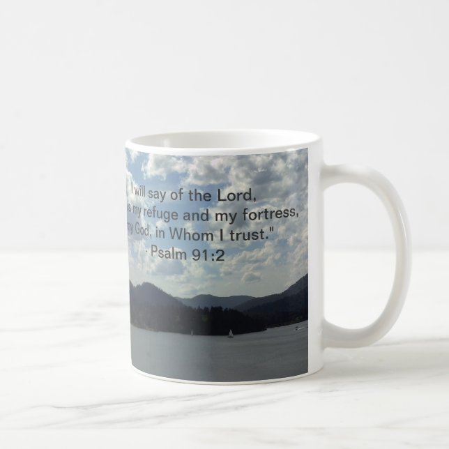 "Er ist mein Schutz und meine Festung… Kaffeetasse (Rechts)