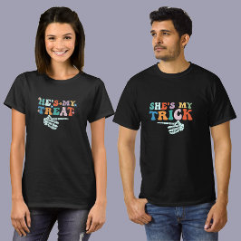 Er ist meine Leckerei " Paar Halloween Funny Costu T-Shirt