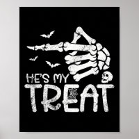Er ist meine Leckerei Skeleton Hand Funny Hallowee