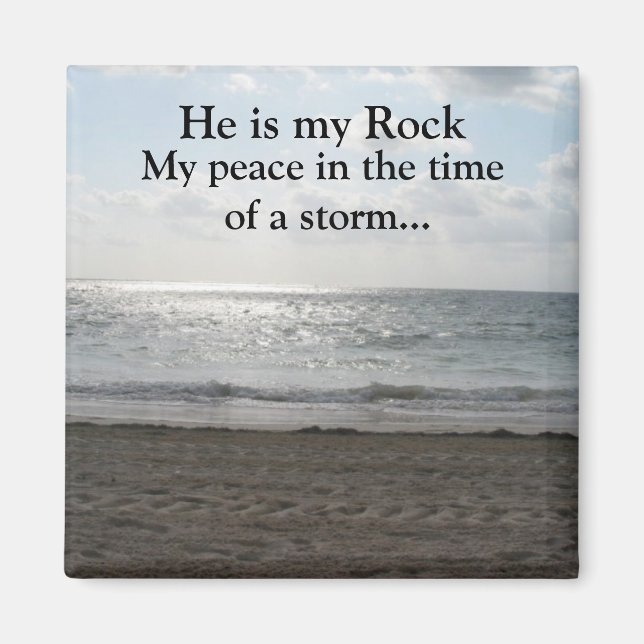 Er ist meine Rock Nature Szene Magnet (Vorne)