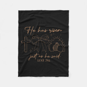 Er ist nicht hier Er ist auferstanden Christliches Fleecedecke