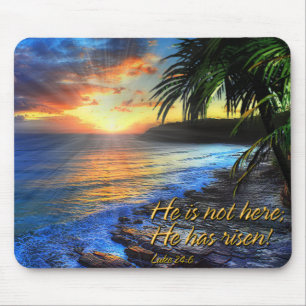 Er ist nicht hier, er ist aufgewachsen! Luke 24:6  Mousepad