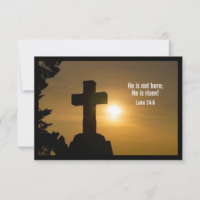 Er ist nicht hier; er ist Risen - Einladung der Ki (Vorderseite)