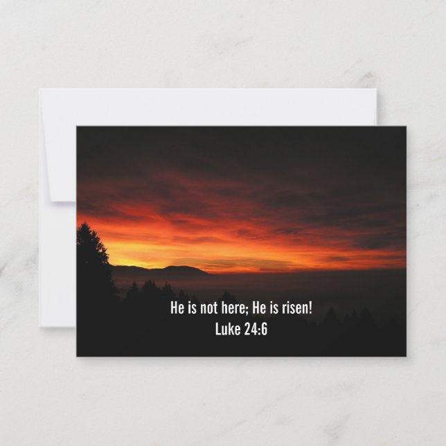 Er ist nicht hier; er ist Risen - Einladung der Ki (Vorderseite)