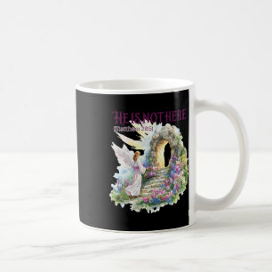 Er ist nicht hier - Pastell-Aquarell Kaffeetasse