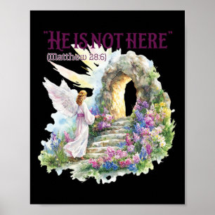 Er ist nicht hier - pastellfarbene Wasserfarbe Poster