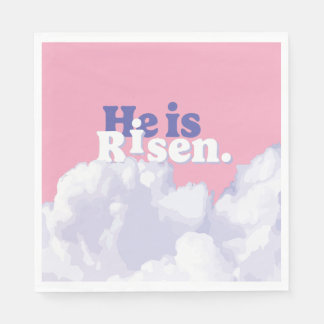 Er ist Risen Clouds OsterNapkins Serviette