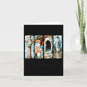 Er ist Risen Cross Lamb Jesus Frühjahr Ostern Chri Karte