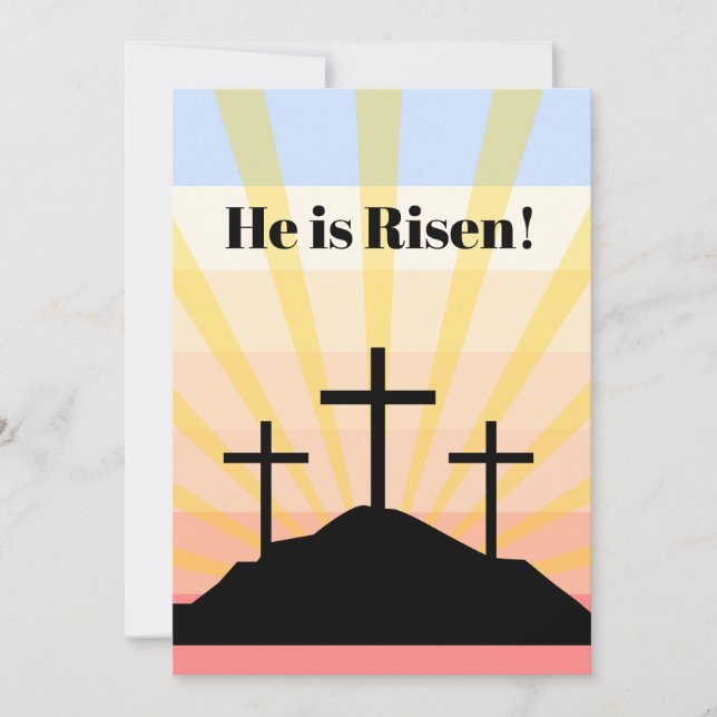 Er ist Risen Feiertagskarte (Vorderseite)