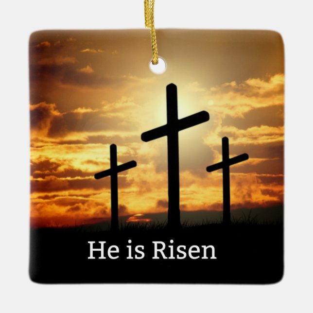 Er ist Risen Keramikornament (Vorderseite)