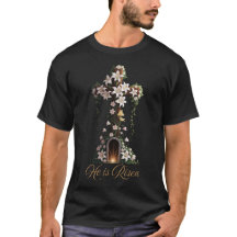 Er ist Risen - Osterkreuz mit Lilien