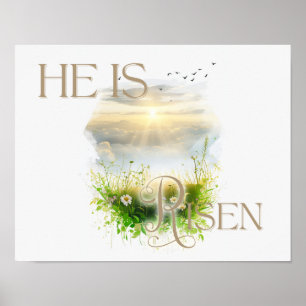 "Er ist Risen" Osterposter Poster