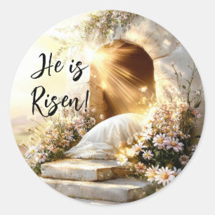 Er ist Risen - Ostersegnung Umschlag Aufkleber