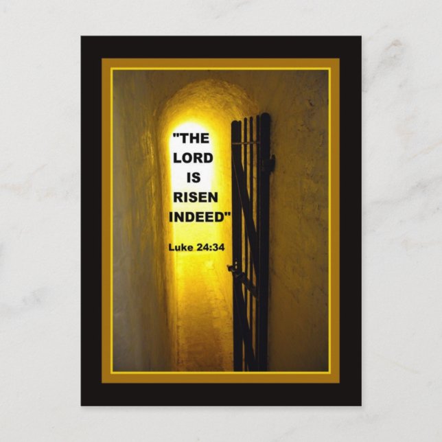ER IST RISEN Postcard Postkarte (Vorderseite)