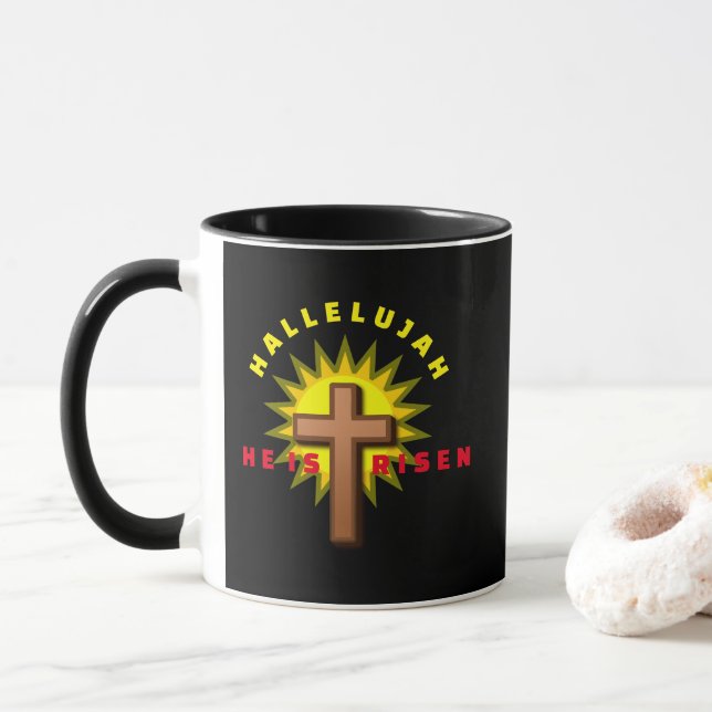 "ER IST RISEN" TASSE (Mit Donut)