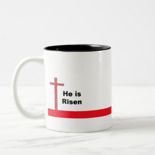 Er ist Risen Zweifarbige Tasse