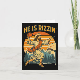 Er ist Riszin Christlichen Osterglauben Jesus Ba Karte