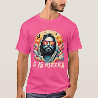 Er ist Rizzen Christlich ist Rizzen Retro glauben  T-Shirt