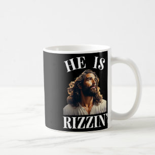 Er ist Rizzin - der lustige Jesus Christlich Oster Kaffeetasse