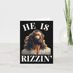 Er ist Rizzin - der lustige Jesus Christlich Oster Karte