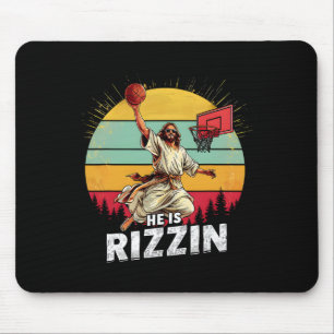 Er ist Rizzin Jesus das Lamm Gottes glücklichen Os Mousepad