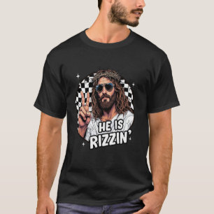 Er ist Rizzin' Jesus Gott Christliches Ostern Kari T-Shirt