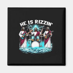 Er ist Rizzin' Jesus hat Rizzen Lustiger Christlic Magnet