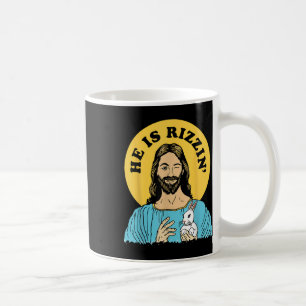 Er ist Rizzin lustigen Jesus Christlich glückliche Kaffeetasse