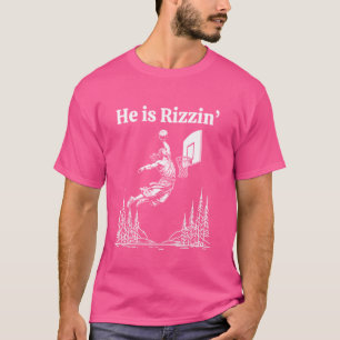 Er ist Rizzin lustigen Jesus Meme er ist Rizzen T-Shirt