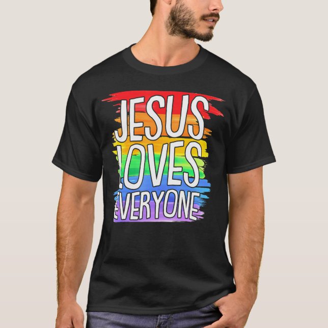 Er ist Rizzin lustigen Jesus spielen Basketball Je T-Shirt (Vorderseite)