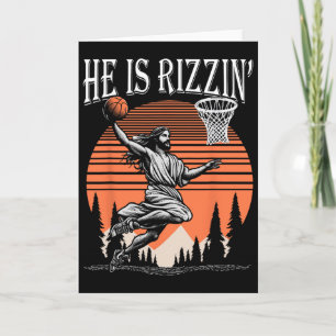 Er ist Rizzin lustiger Jesus Sketll Ostern christl Karte