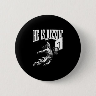 Er ist Rizzin lustiger Oster-Rizz-Meme-Sketll Button