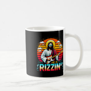 Er ist Rizzin Ostern Christlich Jesus Lustig Jesus Kaffeetasse