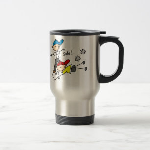 Er ist sicher Baseball-Tasse Reisebecher